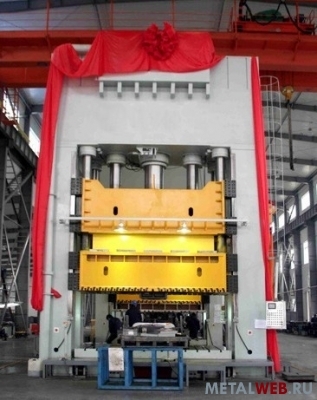 Рамный гидравлический пресс вытяжки тонкого двойного действия