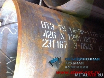 Труба 426х12 сталь 09г2с по ТУ 14-3р-1128-2007