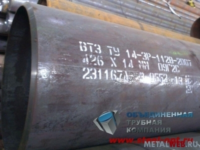 Труба 426х14 сталь 09г2с по ТУ 14-3р-1128-2007
