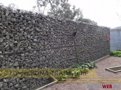Заборы из габионов
