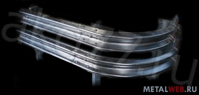 Дорожное и мостовое ограждение барьерного типа с  покрытием горячий цинк