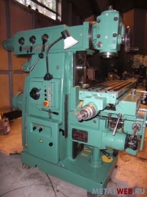 СТАНОК широкоуниверсальный фрезерный  6Р82Ш (1250х320) 1990г из НИИ