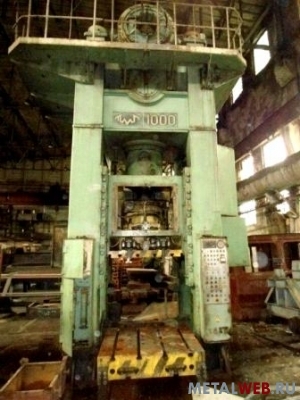 Однокривошипный пресс КВ2540 ( 1000 тс )
