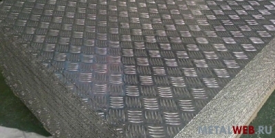 Алюминиевый лист Квинтет рифленый по европейским стандартам из EN AW 1050, EN AW 5754