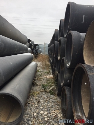 Продам трубу чугунную 400, 500, 600 лежак