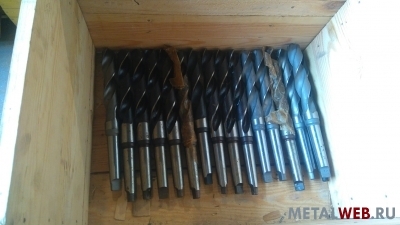 Сверло спиральное с коническим хвостовиком