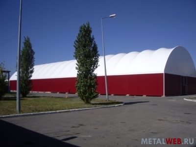 Ангары каркасно-тентовые, склады мобильные
