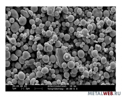 Медный ультрадисперсный электролитический порошок с номинальным размером частиц 4-6 мкм