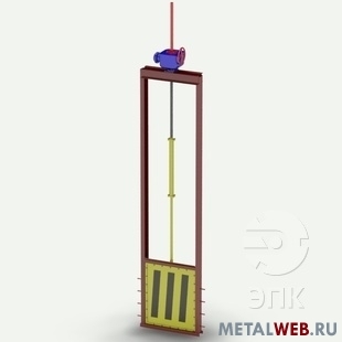 Затвор щитовой, Затвор плоский глубинный, Затвор лотковый, шандор, шибер серия 3.901-12, 3.901-8, 7.820-9.90, 3.820.2-43, 3.820.2-37