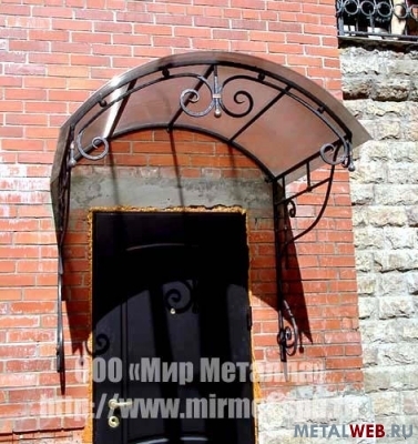 Кованые козырьки